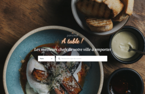 Click & Collect : À table ! apporte sa pierre à l’édifice Page d’accueil de la plateforme click and collect « À table ! »